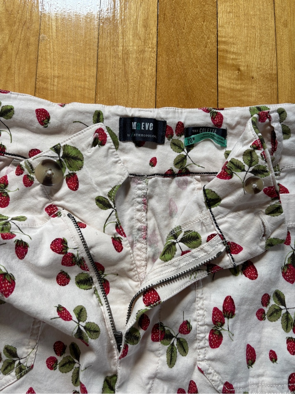 Colette Magic Fabric Strawberry Pants | Maeve - Anthropologie | Women’s Plus 20W - Picture 3 of 16